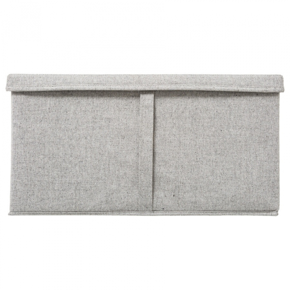 Box i tyg med lock, ORGA STORAGE BOX XL, 50 x 31 x H 25 cm, Beige-Grå i gruppen Förvaring / Garderobsförvaring hos SmartaSaker.se (40225)