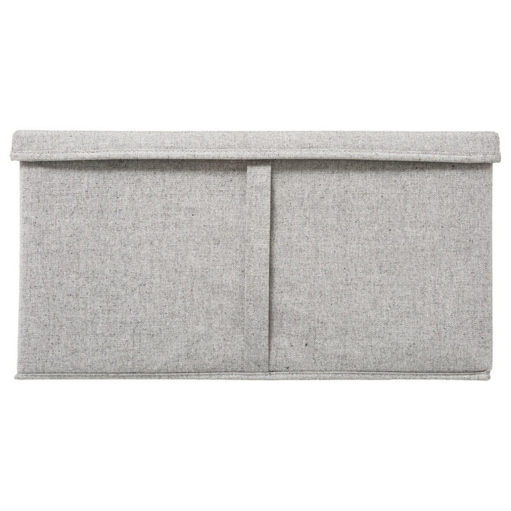 Box i tyg med lock, ORGA STORAGE BOX XL, 50 x 31 x H 25 cm, Beige-Grå i gruppen Förvaring / Garderobsförvaring hos SmartaSaker.se (40225)