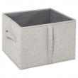 Box i tyg med lock, ORGA STORAGE BOX LARGE, 35 x 31 x H 25 cm, Beige-Grå Box i tyg med lock, ORGA STORAGE BOX LARGE, 35 x 31 x H 25 cm, Beige-Grå