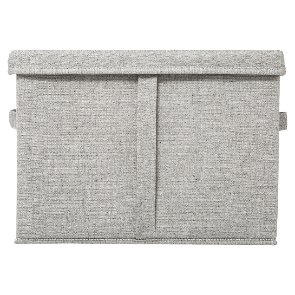 Box i tyg med lock, ORGA STORAGE BOX LARGE, 35 x 31 x H 25 cm, Beige-Grå i gruppen Förvaring / Förvaringslådor hos SmartaSaker.se (40227)