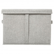 Box i tyg med lock, ORGA STORAGE BOX LARGE, 35 x 31 x H 25 cm, Beige-Grå Box i tyg med lock, ORGA STORAGE BOX LARGE, 35 x 31 x H 25 cm, Beige-Grå