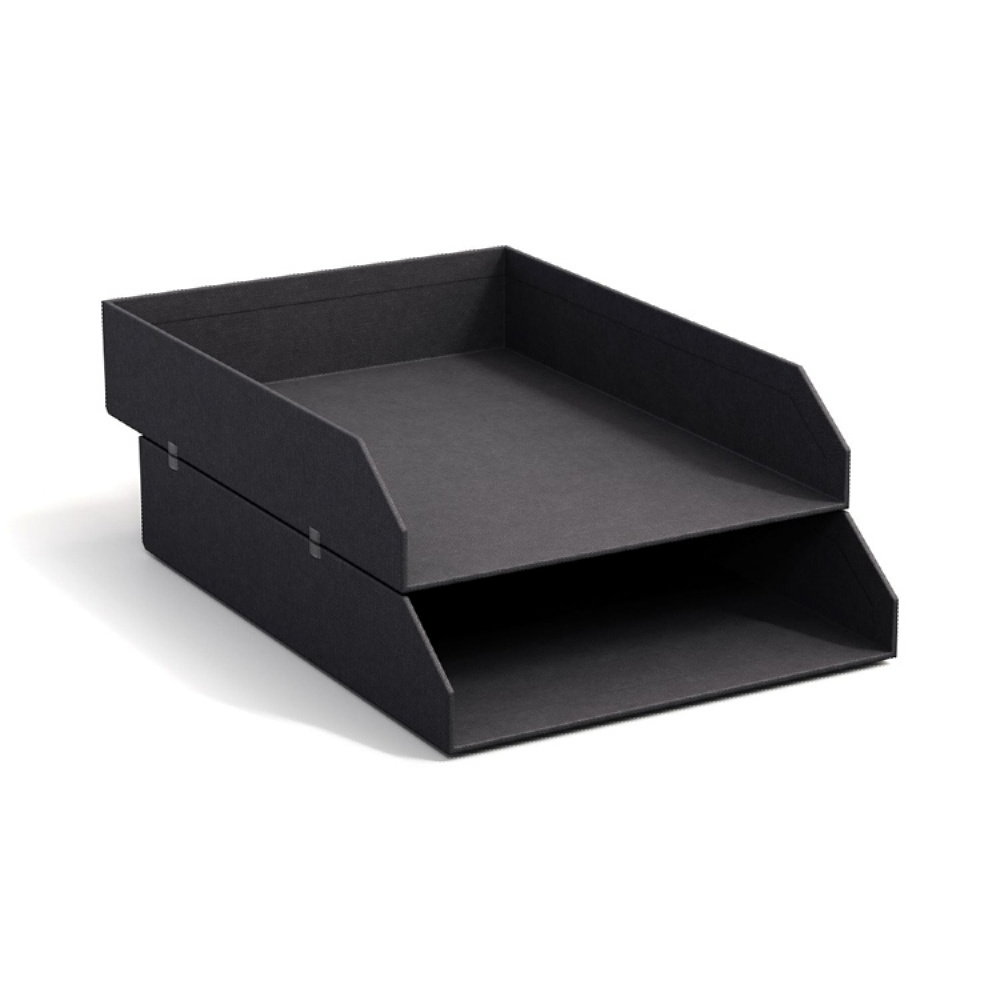 Brevkorg i canvas 2 fack, Håkan canvas, Bigso i gruppen Förvaring / Kontorsmaterial hos SmartaSaker.se (40231)