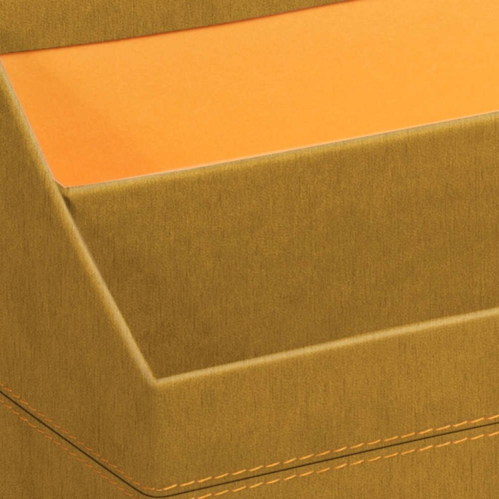 Brevställ i konstläder, RHODIA RHODIARAMA, 26 x 10,5 x H14 cm, Guld / Orange i gruppen Förvaring / Kontorsmaterial hos SmartaSaker.se (40233)