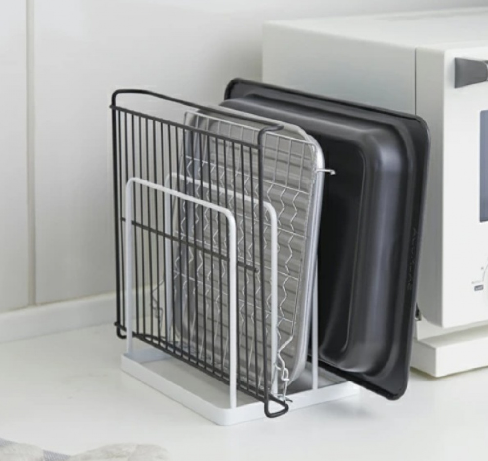 Brick- och Plåtställ, TOWER TRAY STAND, 19,5 x 16 x H 19,5 cm, Vit i gruppen Förvaring / Köksförvaring / Organisera köksskåp hos SmartaSaker.se (40235)