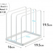 Brick- och Plåtställ, TOWER TRAY STAND, 19,5 x 16 x H 19,5 cm, Vit Brick- och Plåtställ, TOWER TRAY STAND, 19,5 x 16 x H 19,5 cm, Vit