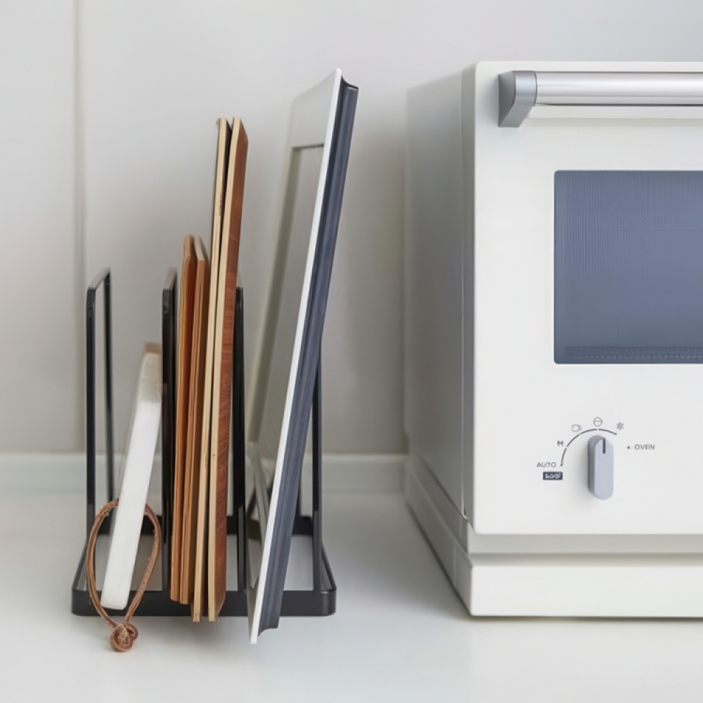 Brick- och Plåtställ, TOWER TRAY STAND, 19,5 x 16 x H 19,5 cm, Svart i gruppen Förvaring / Köksförvaring / Förvaringsburkar hos SmartaSaker.se (40236)