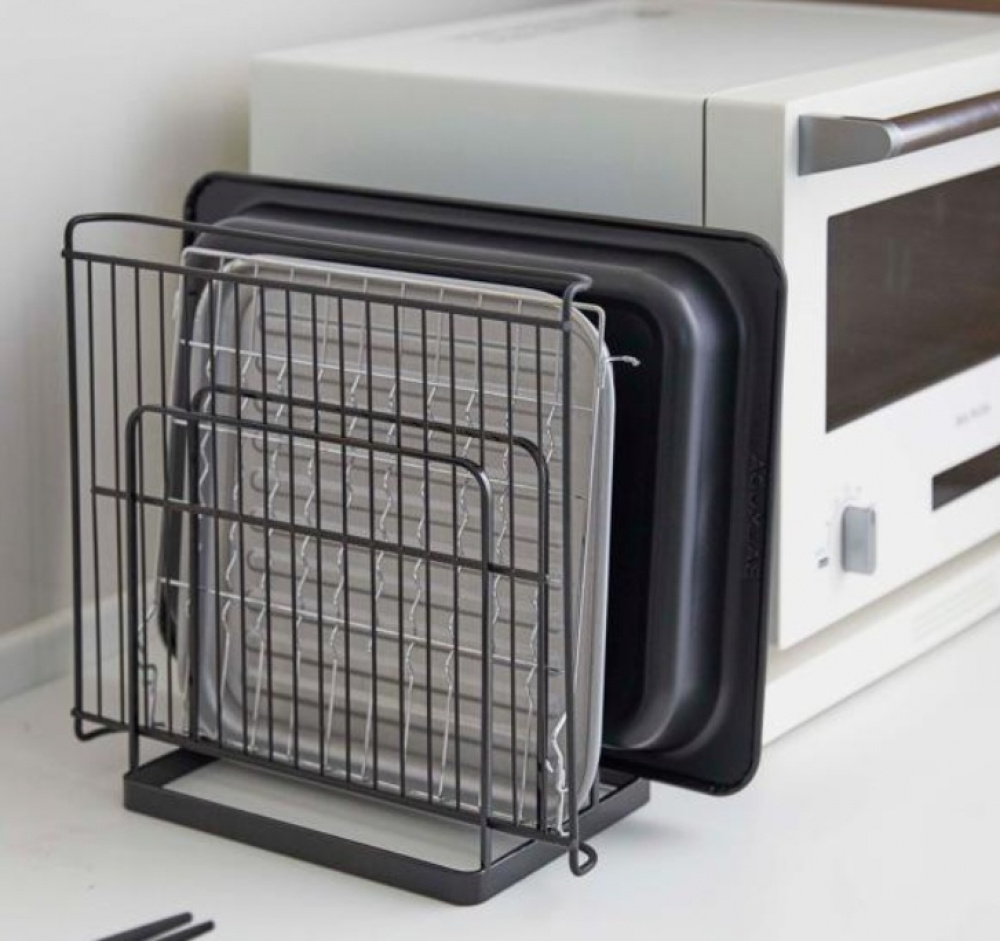 Brick- och Plåtställ, TOWER TRAY STAND, 19,5 x 16 x H 19,5 cm, Svart i gruppen Förvaring / Köksförvaring hos SmartaSaker.se (40236)