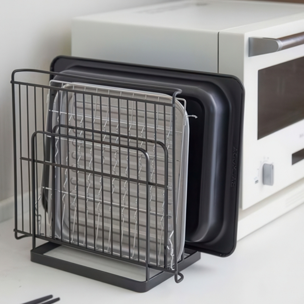 Brick- och Plåtställ, TOWER TRAY STAND, 19,5 x 16 x H 19,5 cm, Svart i gruppen Förvaring / Köksförvaring / Förvaringsburkar hos SmartaSaker.se (40236)