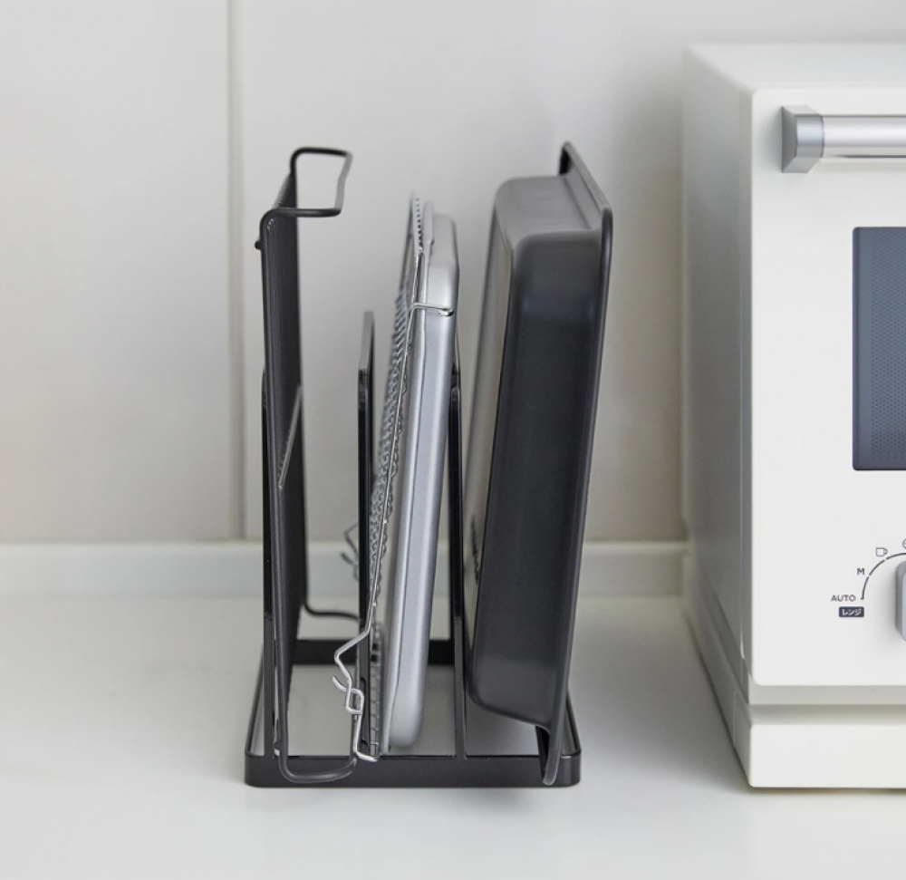 Brick- och Plåtställ, TOWER TRAY STAND, 19,5 x 16 x H 19,5 cm, Svart i gruppen Förvaring / Köksförvaring hos SmartaSaker.se (40236)