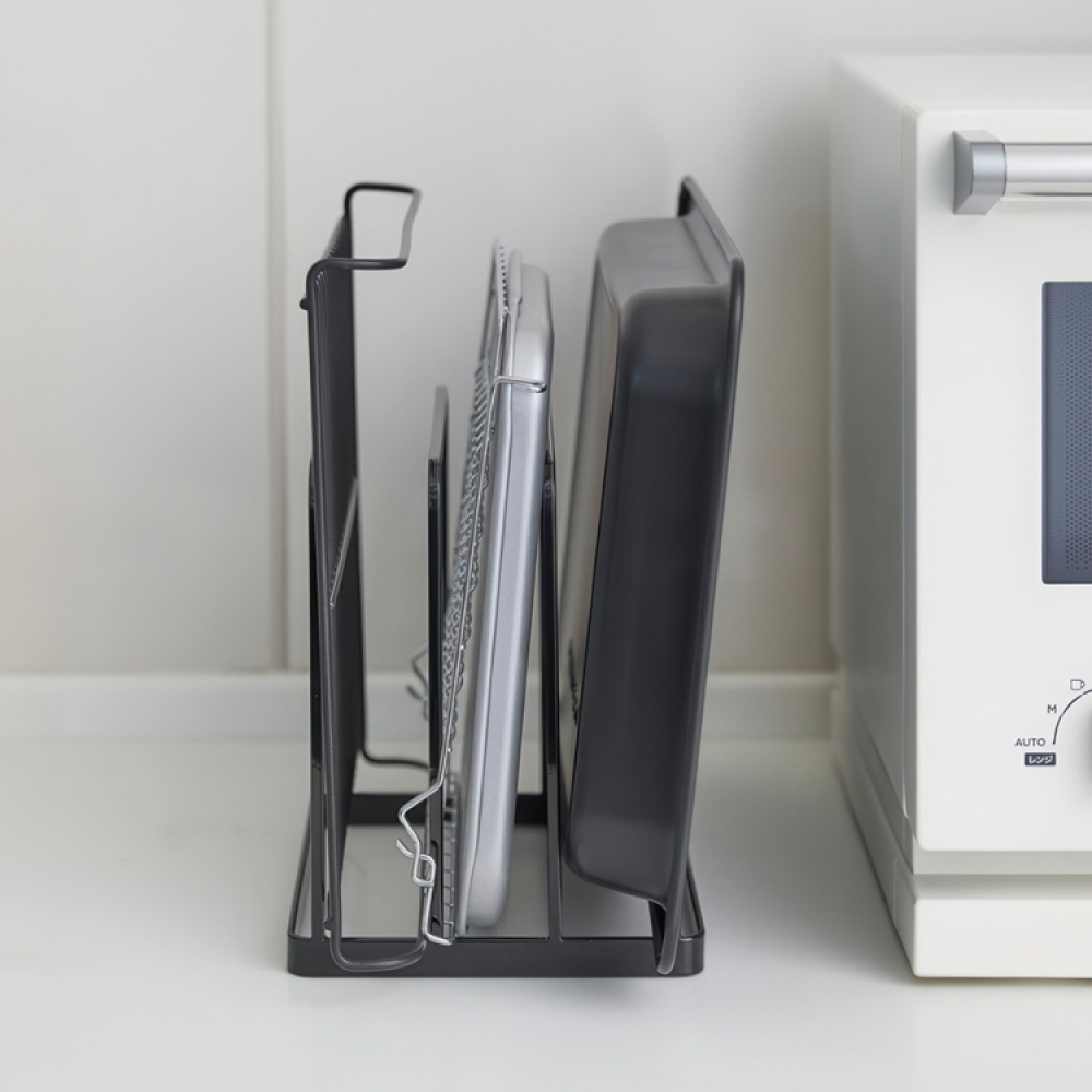 Brick- och Plåtställ, TOWER TRAY STAND, 19,5 x 16 x H 19,5 cm, Svart i gruppen Förvaring / Köksförvaring / Förvaringsburkar hos SmartaSaker.se (40236)