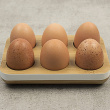 Bricka för 6 ägg, Bambu, PEBBLY ECO EGG TRAY, 17,5 x 12 cm, Natur Bricka för 6 ägg, Bambu, PEBBLY ECO EGG TRAY, 17,5 x 12 cm, Natur