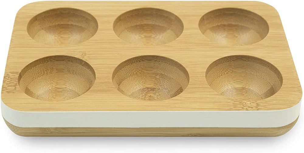 Bricka för 6 Ã„gg, Bambu, PEBBLY ECO EGG TRAY, 17,5 x 12 cm, Natur i gruppen Förvaring / Köksförvaring / Kylskåpsförvaring hos SmartaSaker.se (40238)