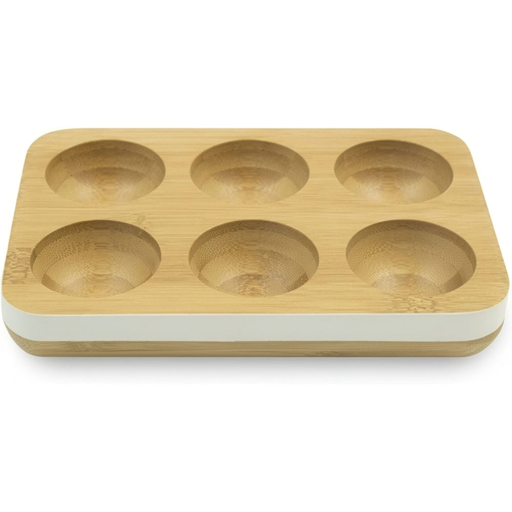Bricka för 6 ägg, Bambu, PEBBLY ECO EGG TRAY, 17,5 x 12 cm, Natur i gruppen Förvaring / Köksförvaring / Kylskåpsförvaring hos SmartaSaker.se (40238)