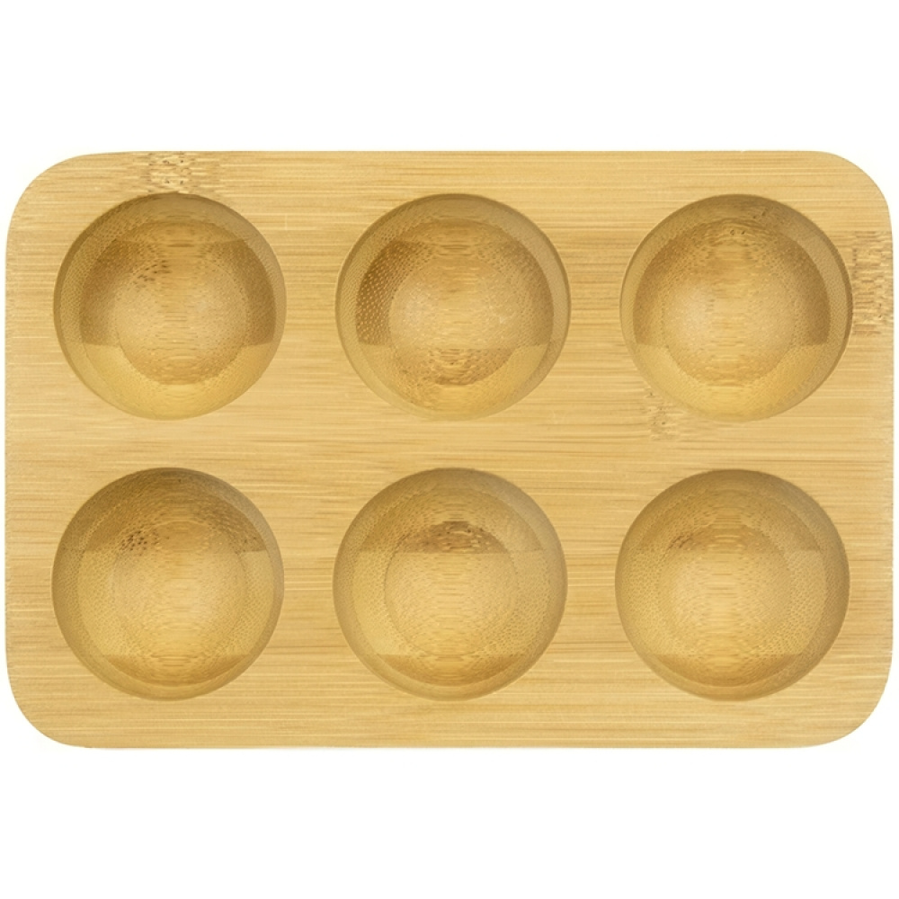 Bricka för 6 ägg, Bambu, PEBBLY ECO EGG TRAY, 17,5 x 12 cm, Natur i gruppen Förvaring / Köksförvaring / Kylskåpsförvaring hos SmartaSaker.se (40238)