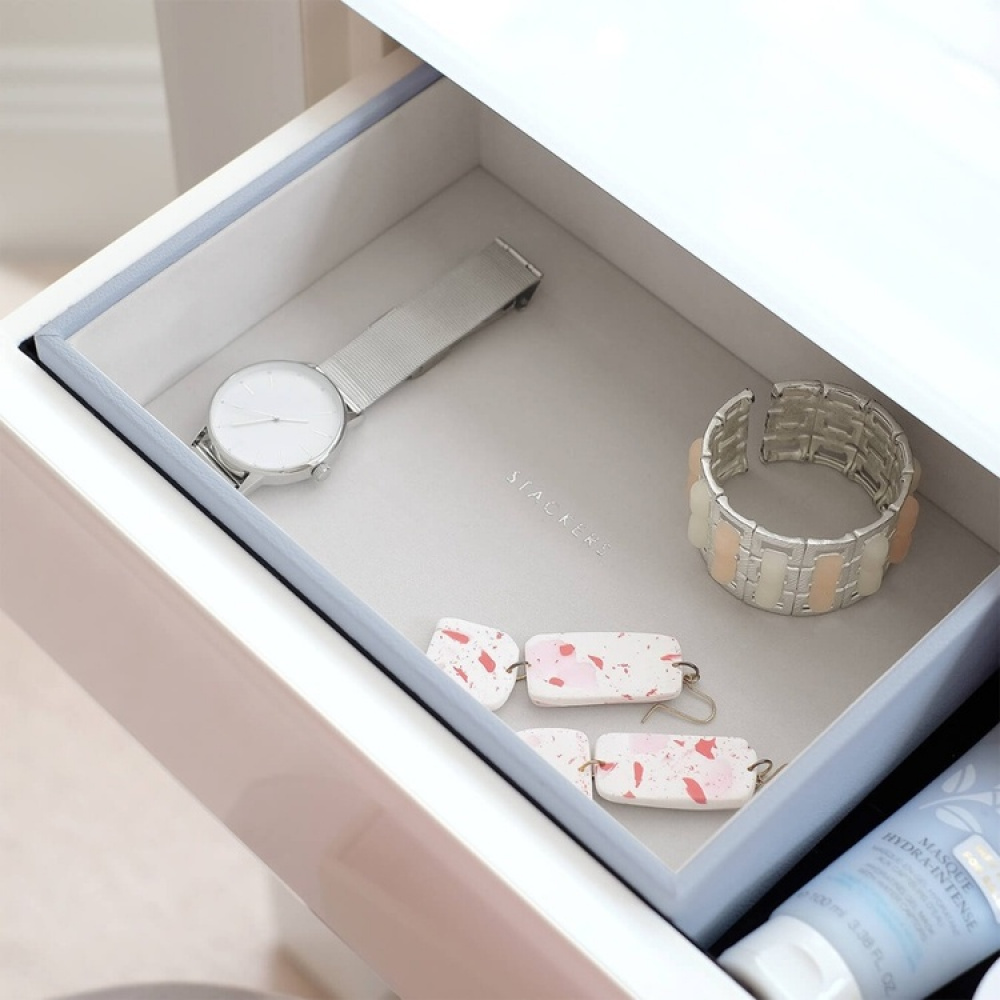 Bricka för klockor mm, Öppen, Djup, CLASSIC STACKERS, 25 x 18 x H 6 cm, Lavender i gruppen Förvaring / Sovrumsförvaring / Smyckesförvaring hos SmartaSaker.se (40242)