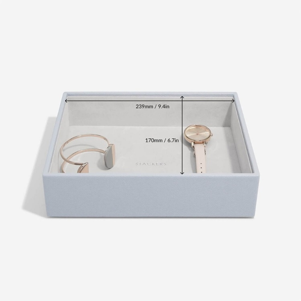 Bricka för klockor mm, Öppen, Djup, CLASSIC STACKERS, 25 x 18 x H 6 cm, Lavender i gruppen Förvaring / Sovrumsförvaring / Smyckesförvaring hos SmartaSaker.se (40242)