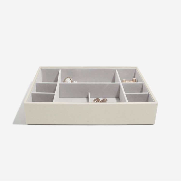 Bricka för smycken, Djup, 11 fack, Stort, SUPERSIZE STACKERS, 36 x 25 x H 7 cm i gruppen Förvaring / Sovrumsförvaring / Smyckesförvaring hos SmartaSaker.se (40248)