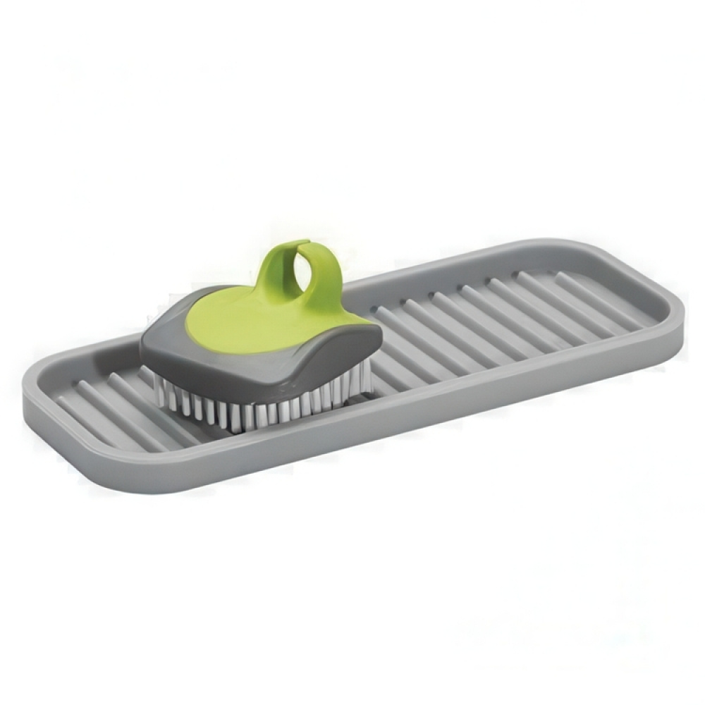 Bricka i silikon, Liten, ID SINK TRAY, 23 x 9 cm, Grå i gruppen Förvaring / Köksförvaring / Diskställ och diskbänk hos SmartaSaker.se (40249)