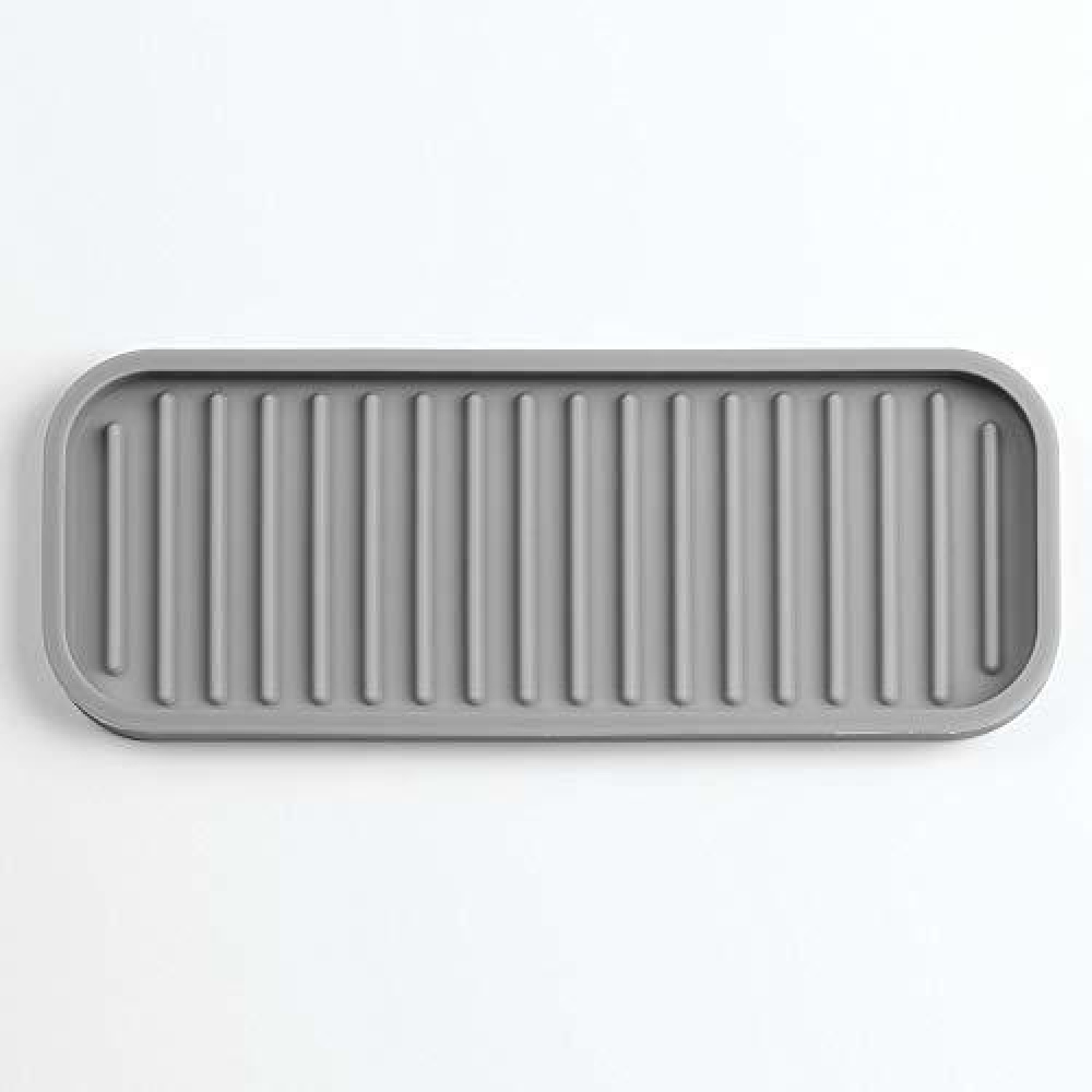 Bricka i silikon, Liten, ID SINK TRAY, 23 x 9 cm, Grå i gruppen Förvaring / Köksförvaring / Diskställ och diskbänk hos SmartaSaker.se (40249)