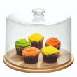Bricka med Kupa, PANSINO CAKE DOME, Ø 37 x H 16 cm , Transparent / Natur Bricka med Kupa, PANSINO CAKE DOME, Ø 37 x H 16 cm , Transparent / Natur