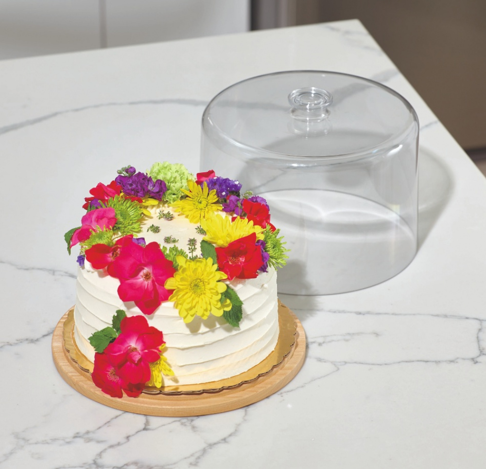 Bricka med Kupa, PANSINO CAKE DOME, Ø 37 x H 16 cm , Transparent / Natur i gruppen Förvaring / Köksförvaring hos SmartaSaker.se (40250)