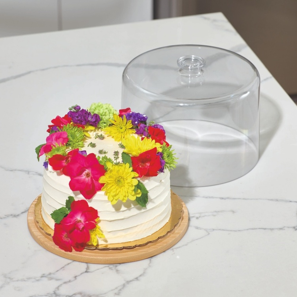 Bricka med Kupa, PANSINO CAKE DOME, Ø 37 x H 16 cm , Transparent / Natur i gruppen Förvaring / Köksförvaring hos SmartaSaker.se (40250)
