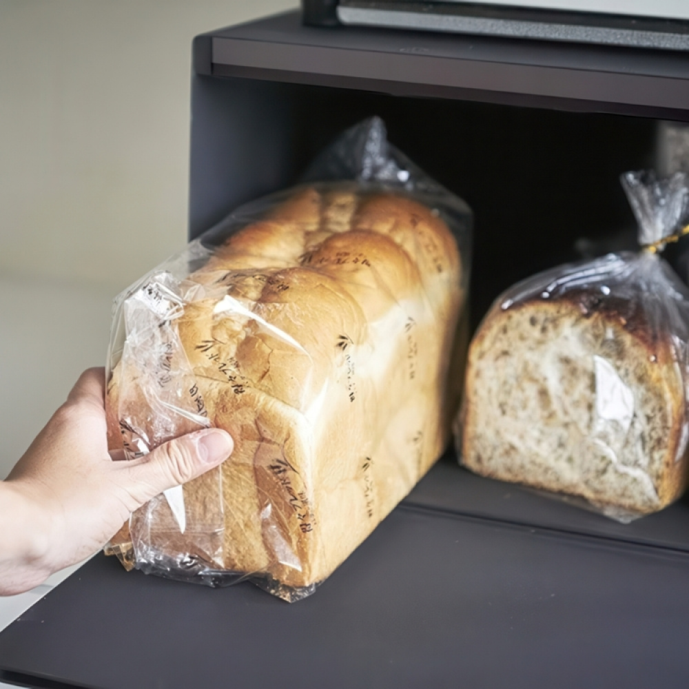 Brödlåda i metall, TOWER BREAD CASE, 40 x 34,5 x H 24 cm, Yamazaki, Svart i gruppen Förvaring / Köksförvaring hos SmartaSaker.se (40252)