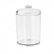 Burk för bomull, SMALL COTTON CANISTER, Ø 8,5 x H13 cm, Klar akryl Burk för bomull, SMALL COTTON CANISTER, Ø 8,5 x H13 cm, Klar akryl