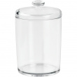 Burk för bomull, SMALL COTTON CANISTER, Ø 8,5 x H13 cm, Klar akryl Burk för bomull, SMALL COTTON CANISTER, Ø 8,5 x H13 cm, Klar akryl