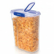 Burk för flingor, Stor, 4,2 L KLIP IT + , CEREAL, Sistema, Klar / Kornblå Burk för flingor, Stor, 4,2 L KLIP IT + , CEREAL, Sistema, Klar / Kornblå