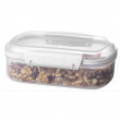Burk för gryn, nötter mm, 685 ml, SISTEMA BAKE IT, Klar / Vit Burk för gryn, nötter mm, 685 ml, SISTEMA BAKE IT, Klar / Vit