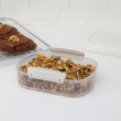 Burk för gryn, nötter mm, 685 ml, SISTEMA BAKE IT, Klar / Vit Burk för gryn, nötter mm, 685 ml, SISTEMA BAKE IT, Klar / Vit