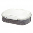 Burk för gryn, nötter mm, 685 ml, SISTEMA BAKE IT, Klar / Vit Burk för gryn, nötter mm, 685 ml, SISTEMA BAKE IT, Klar / Vit