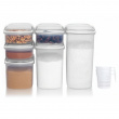 Burk för gryn, nötter mm, 685 ml, SISTEMA BAKE IT, Klar / Vit Burk för gryn, nötter mm, 685 ml, SISTEMA BAKE IT, Klar / Vit