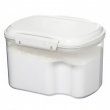 Burk för mjöl, gryn mm, 1,56 L, SISTEMA BAKE IT, Klar / Vit Burk för mjöl, gryn mm, 1,56 L, SISTEMA BAKE IT, Klar / Vit