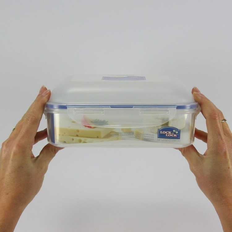 Burk för ost, 1,7 L, LOCK & LOCK FRESH , 22 x 22 x H 9 cm, Klar / Blå i gruppen Förvaring / Köksförvaring / Förvaringsburkar hos SmartaSaker.se (40276)