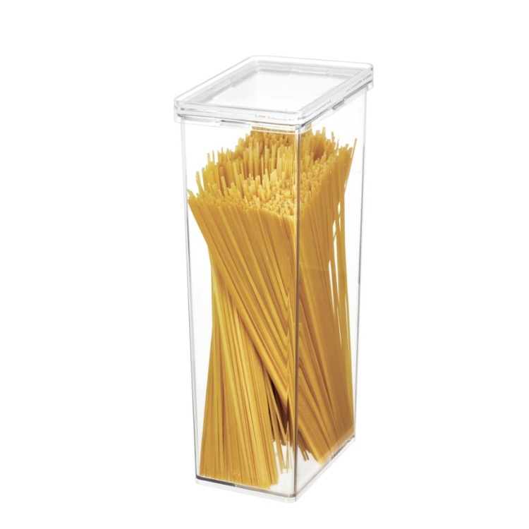 Burk för spagetti, 3,3 L, THE HOME EDIT PASTA CANISTER, 10,2 x 15,2 x H31 cm, Transparent i gruppen Förvaring / Köksförvaring / Förvaringsburkar hos SmartaSaker.se (40282)