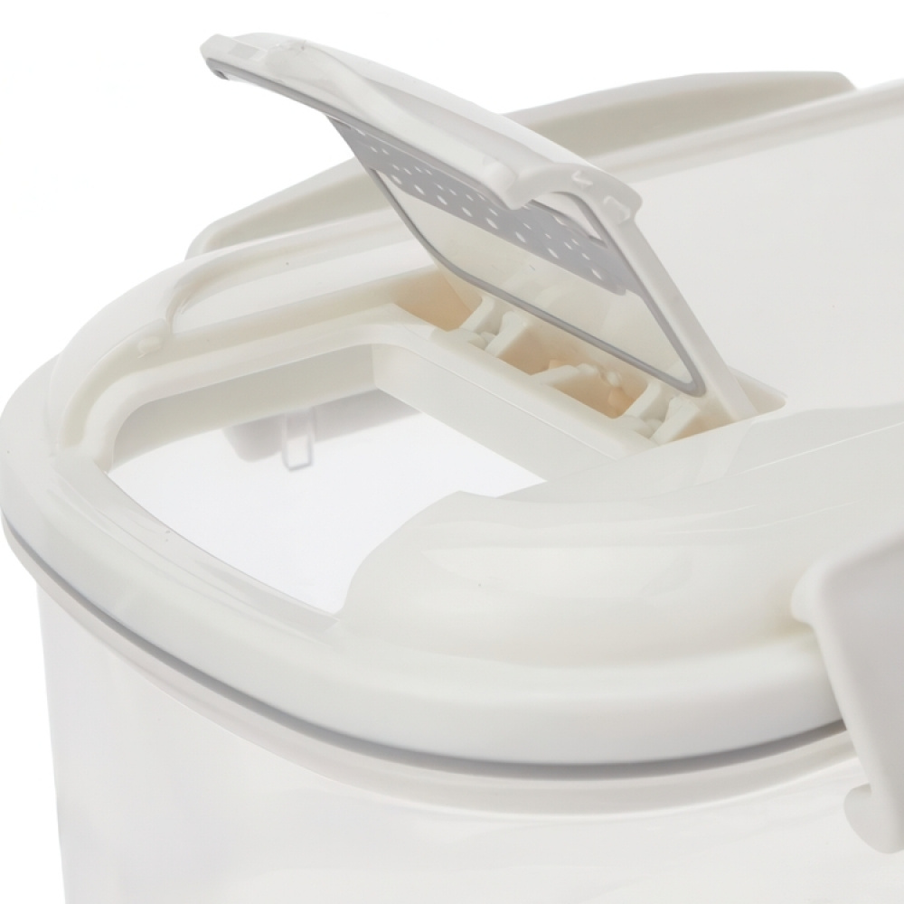 Burk för strössel mm, Liten, Flip lock, 285 ml, SISTEMA BAKE IT STACK & POUR, Klar / Vit i gruppen Förvaring / Köksförvaring / Förvaringsburkar / Sistema förvaringsburkar hos SmartaSaker.se (40283)