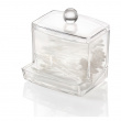 Burk för Tops, COTTON BUDS DISPENSER, 9,3 x 8,3 x H 10 cm, Klar Burk för Tops, COTTON BUDS DISPENSER, 9,3 x 8,3 x H 10 cm, Klar
