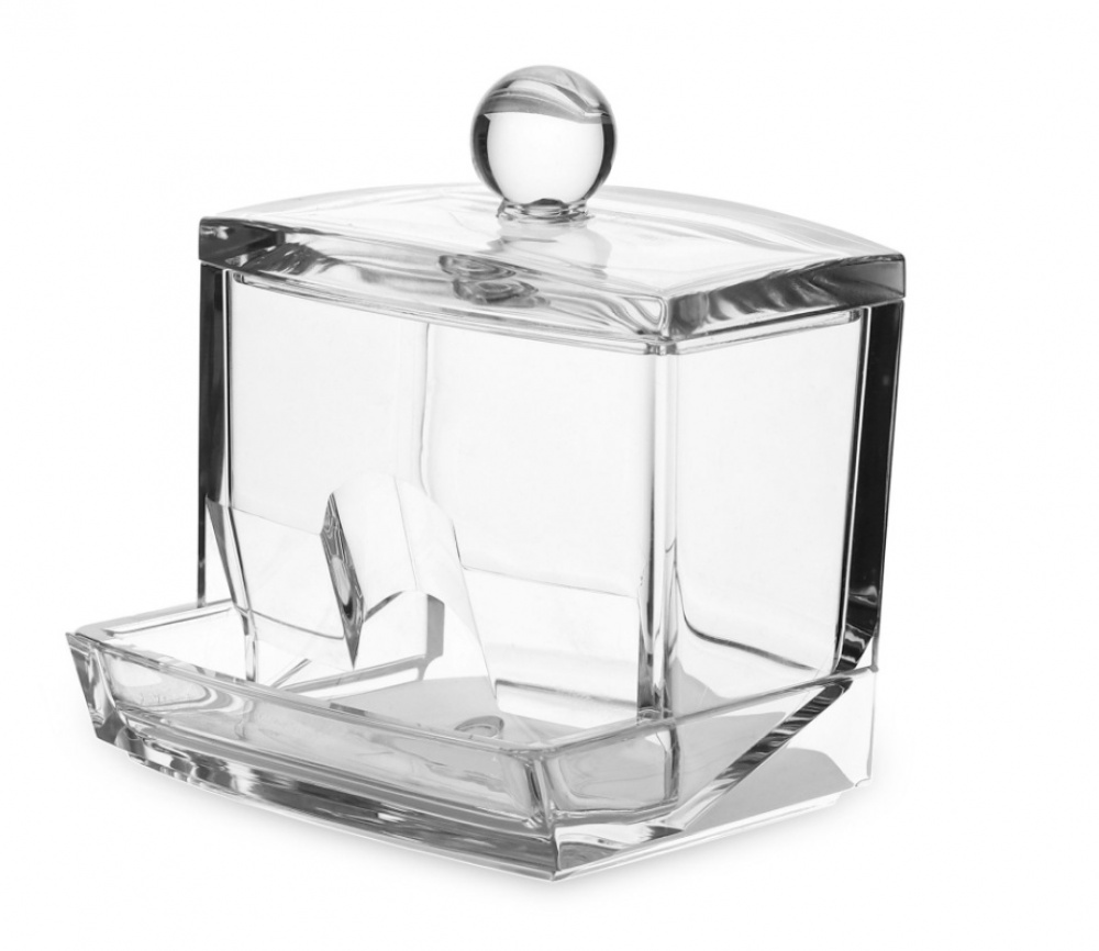 Burk för Tops, COTTON BUDS DISPENSER, 9,3 x 8,3 x H 10 cm, Klar i gruppen Förvaring / Badrumsförvaring / Sminkförvaring hos SmartaSaker.se (40284)