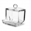 Burk för Tops, COTTON BUDS DISPENSER, 9,3 x 8,3 x H 10 cm, Klar Burk för Tops, COTTON BUDS DISPENSER, 9,3 x 8,3 x H 10 cm, Klar
