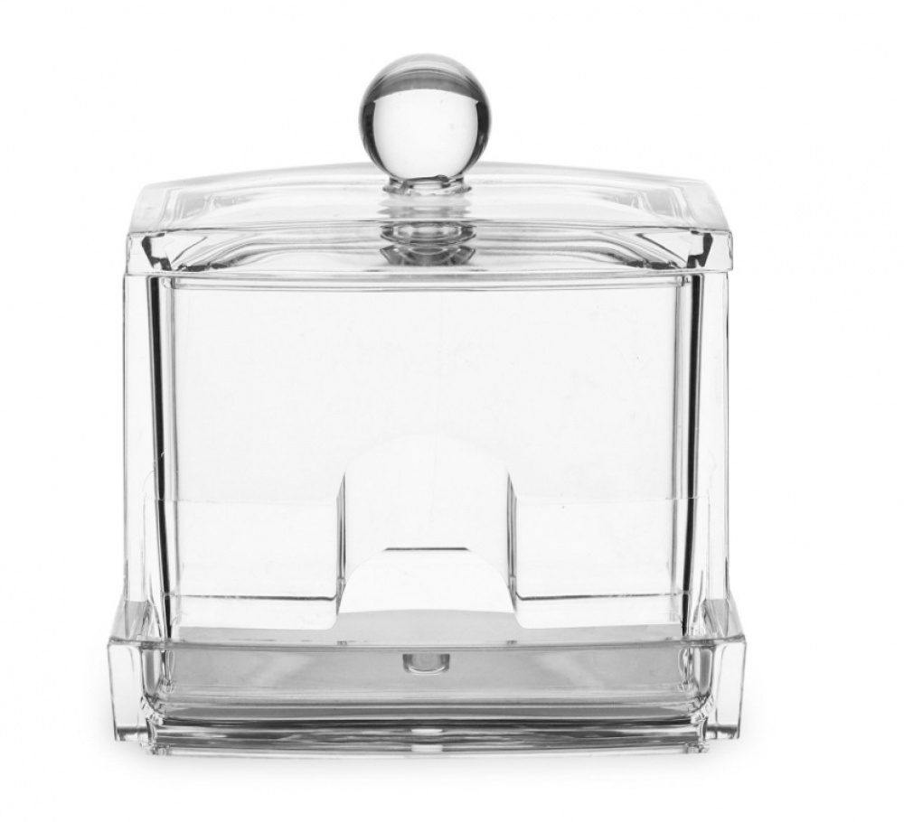 Burk för Tops, COTTON BUDS DISPENSER, 9,3 x 8,3 x H 10 cm, Klar i gruppen Förvaring / Badrumsförvaring / Sminkförvaring hos SmartaSaker.se (40284)