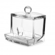 Burk för Tops, COTTON BUDS DISPENSER, 9,3 x 8,3 x H 10 cm, Klar Burk för Tops, COTTON BUDS DISPENSER, 9,3 x 8,3 x H 10 cm, Klar