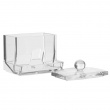 Burk för Tops, COTTON BUDS DISPENSER, 9,3 x 8,3 x H 10 cm, Klar Burk för Tops, COTTON BUDS DISPENSER, 9,3 x 8,3 x H 10 cm, Klar