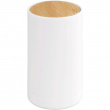 Burk för Tops, LARESA PUSH UP, Ø6,3 x H11,5 cm, Vit/ Natur Burk för Tops, LARESA PUSH UP, Ø6,3 x H11,5 cm, Vit/ Natur