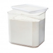 Burk för torrvaror, 2 L, ID RPET MEDIUM CANISTER, 16 x 12 x H 15 cm , Klar / Vit Burk för torrvaror, 2 L, ID RPET MEDIUM CANISTER, 16 x 12 x H 15 cm , Klar / Vit