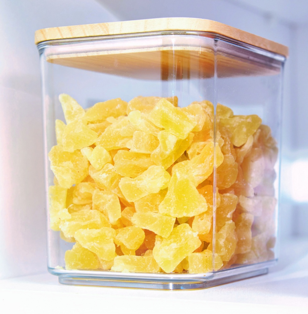 Burk för torrvaror, 2 L, PANSINO RPET MEDIUM CANISTER, 16 x 12 x H 15,5 cm , Transparent / Natur i gruppen Förvaring / Köksförvaring / Förvaringslådor och burkar hos SmartaSaker.se (40290)