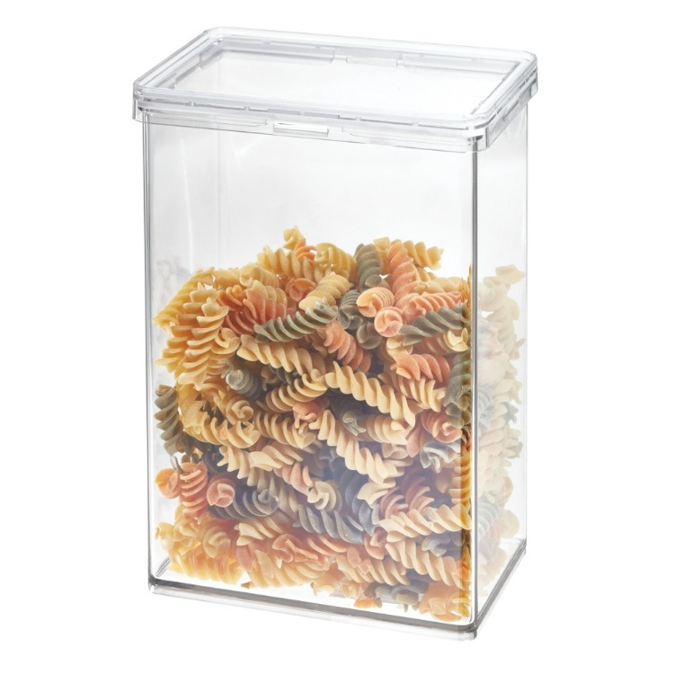 Burk för torrvaror, 2,3 L, THE HOME EDIT LARGE CANISTER, 10,2 x 15,2 x H 23,2 cm , Transparent i gruppen Förvaring / Köksförvaring / Förvaringsburkar hos SmartaSaker.se (40291)