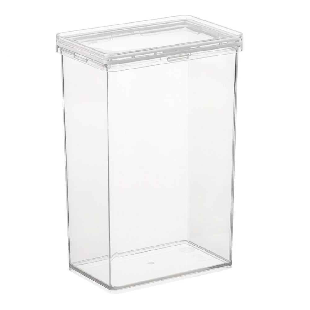 Burk för torrvaror, 2,3 L, THE HOME EDIT LARGE CANISTER, 10,2 x 15,2 x H 23,2 cm , Transparent i gruppen Förvaring / Köksförvaring / Förvaringsburkar hos SmartaSaker.se (40291)