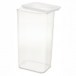 Burk för torrvaror, 4 L, PANSINO ECOZEN XL CANISTER, 16 x 12 x H 30,5 cm , Transparent / Vit